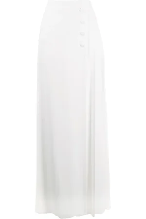 Alberta Ferretti Skirt-front palazzo trousers