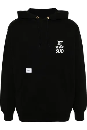 Wtaps Logo-print cotton hoodie