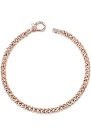 Shay 18kt rose gold Baby diamond link bracelet