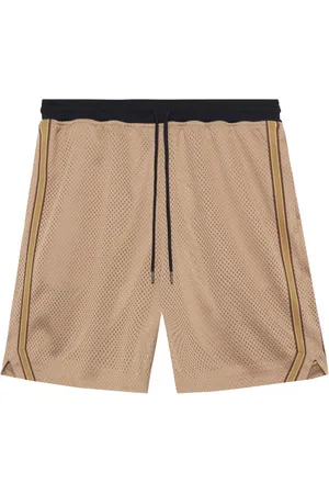 JOHN ELLIOTT Stripe-detail mesh shorts
