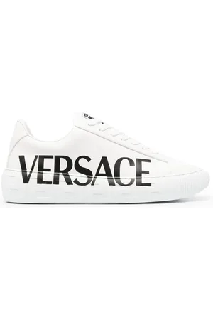 VERSACE Greca logo-print low-top sneakers