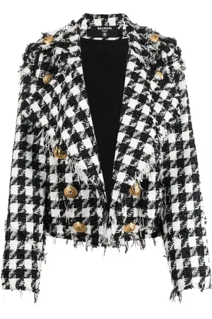 Balmain Frayed tweed jacket