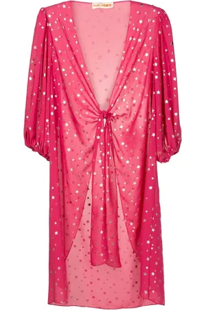 Olympiah Star-print beach cover-up