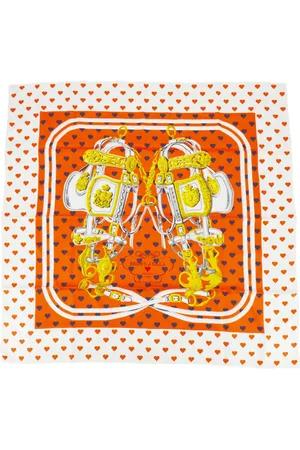 Hermès 1990-2000s Brides De Gala Love silk scarf