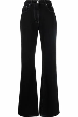 Msgm Embroidered logo trousers