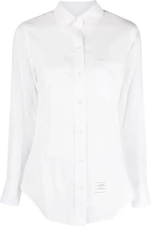 Thom Browne Rounded-collar cotton shirt