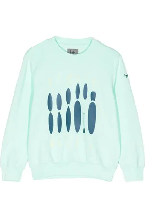 Il gufo Graphic-print long-sleeve cotton jumper