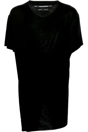 JULIUS Draped round-neck T-shirt