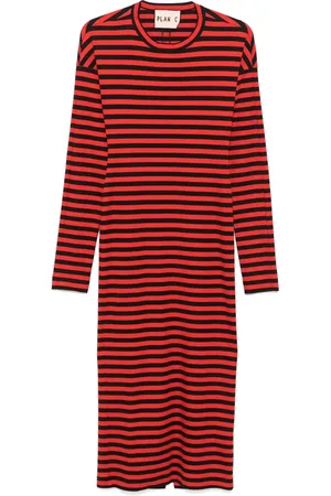 Plan C Breton midi dress
