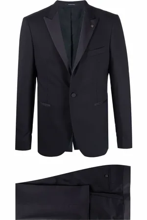 TAGLIATORE Contrast panel slim-fit suit