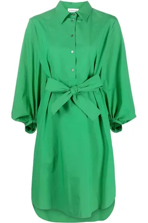 P.A.R.O.S.H. Belted cotton shirt dress