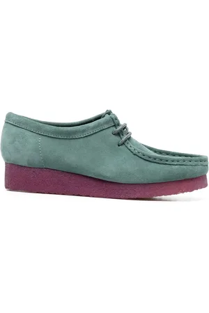 Clarks Colour-block lace-up loafers