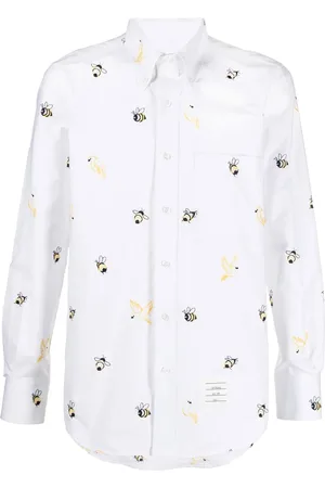 Thom Browne Embroidered long-sleeved shirt