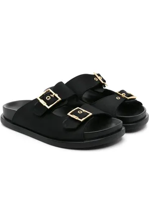 Elisabetta Franchi Buckled satin slides