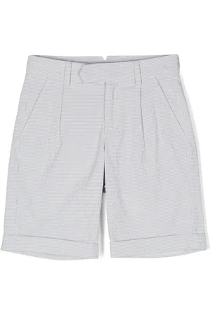 ELEVENTY Check-pattern shorts