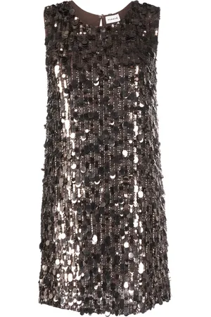 P.A.R.O.S.H. Sequinned sleeveless shift minidress