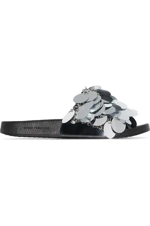 Paco rabanne Sequin strap slides