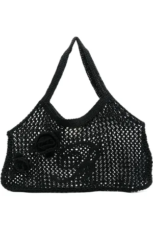 BLUMARINE Crochet-knit tote bag