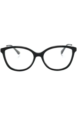 Jimmy Choo Logo-engraved crystal-embellished glasses