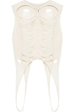 Rick Owens Distressed tank top