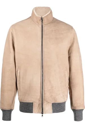 BARBA Zip-up leather jacket