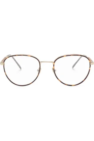 Giorgio Armani Panto round-frame glasses