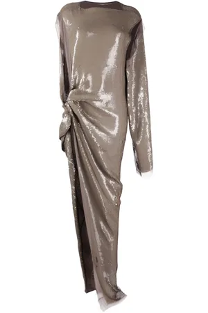 Rick Owens Sequin-embellished asymmetric dress