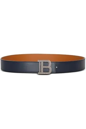 Balmain Logo-buckle leather belt