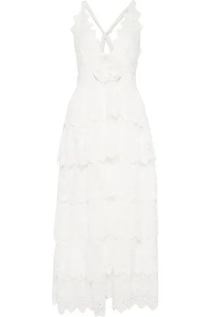 LOVESHACKFANCY Nevis broderie-anglaise cotton maxi dress