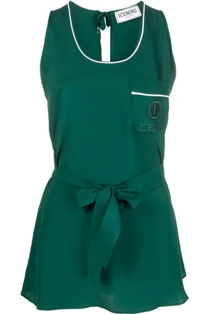 Iceberg Logo-print sleeveless top