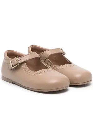 Eli1957 Perforated-detail leather ballerina shoes