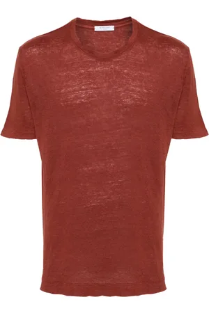 Boglioli Crew-neck linen T-shirt