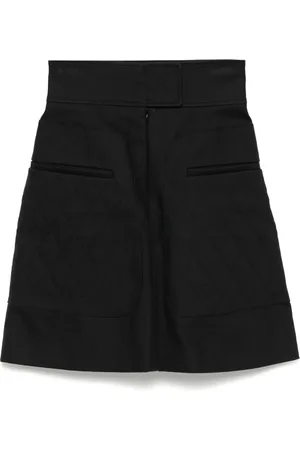 Dior 2020s quilted A-line skirt