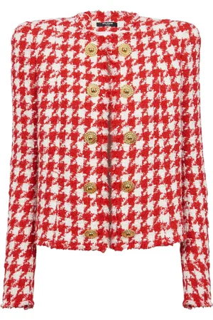 Balmain Houndstooth tweed jacket