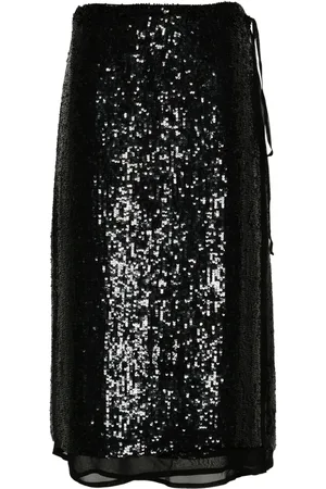 P.A.R.O.S.H. Gabriel sequinned wrap skirt