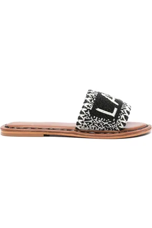 De Siena shoes Bead-embellished leather sandals