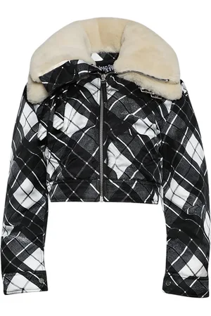 Jean Paul Gaultier Layered shearling-collar jacket