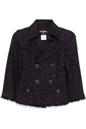 CHANEL 2008 tweed double-breasted jacket