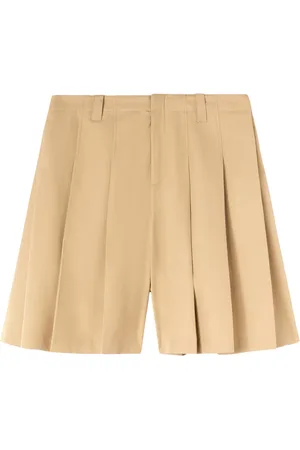 AMBUSH Pleated cotton shorts