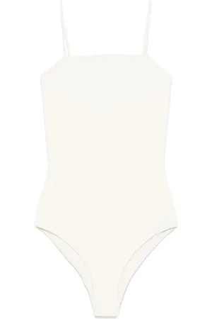 Jil Sander Logo-embroidered swimsuit