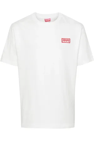 Kenzo Logo-embroidered cotton T-shirt