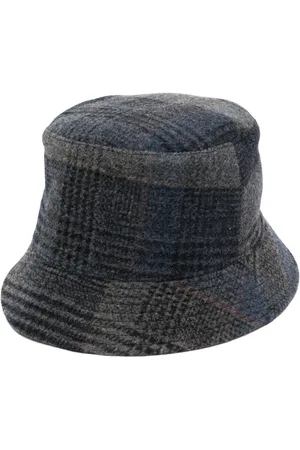 FEDELI Tartan-check virgin-wool hat