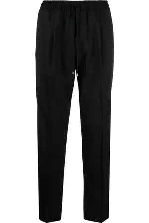 BRIGLIA Drawstring-waist straight-leg trousers
