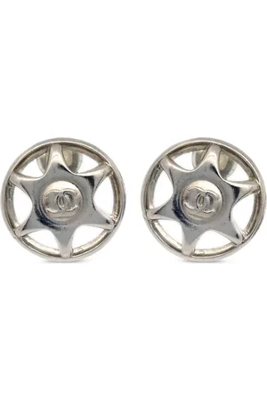 CHANEL 1997 button earrings