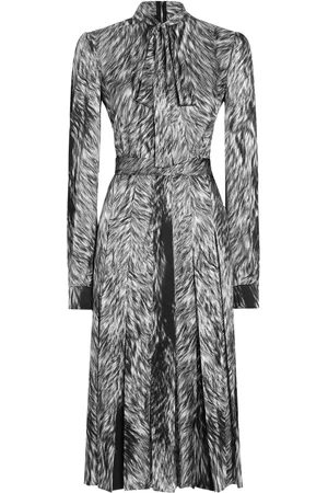 Dolce & Gabbana Fur-print midi dress