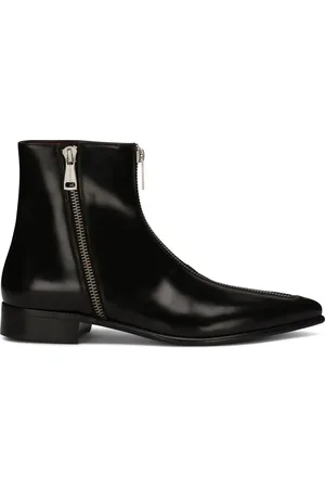 Dolce & Gabbana Leather zip-detail ankle boots