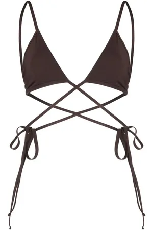 CHRISTOPHER ESBER Crossover lace-up bikini top