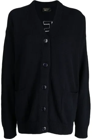 JOSHUA SANDERS Slogan-print V-neck cardigan
