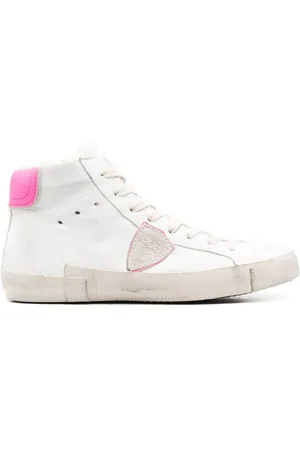 Philippe model Logo-patch high-top sneakers