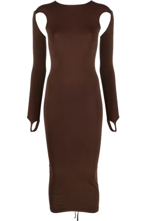 ANDREADAMO Cut-out bodycon midi dress